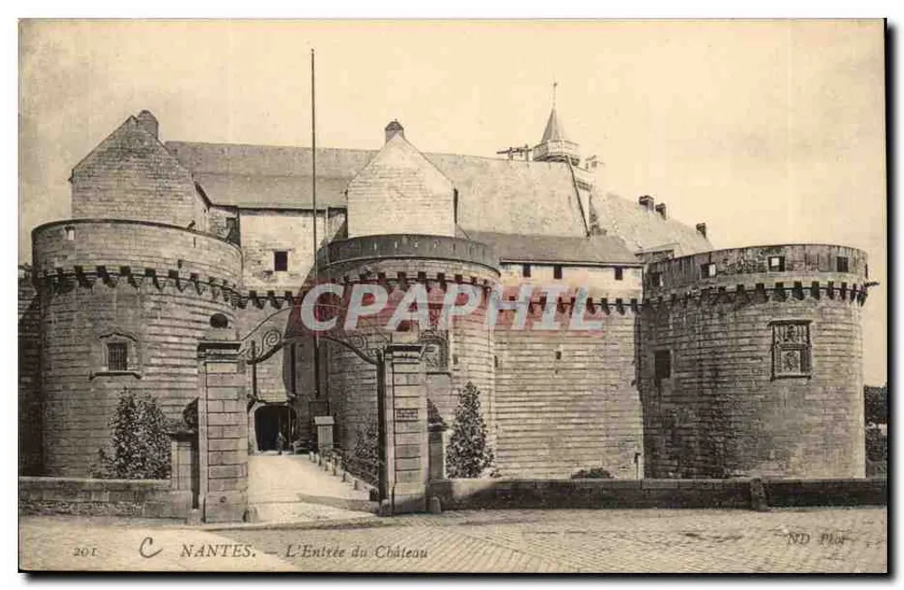 NANTES — A ENTRADA DO CASTELO — C. Nantes, n° 201 - Frente