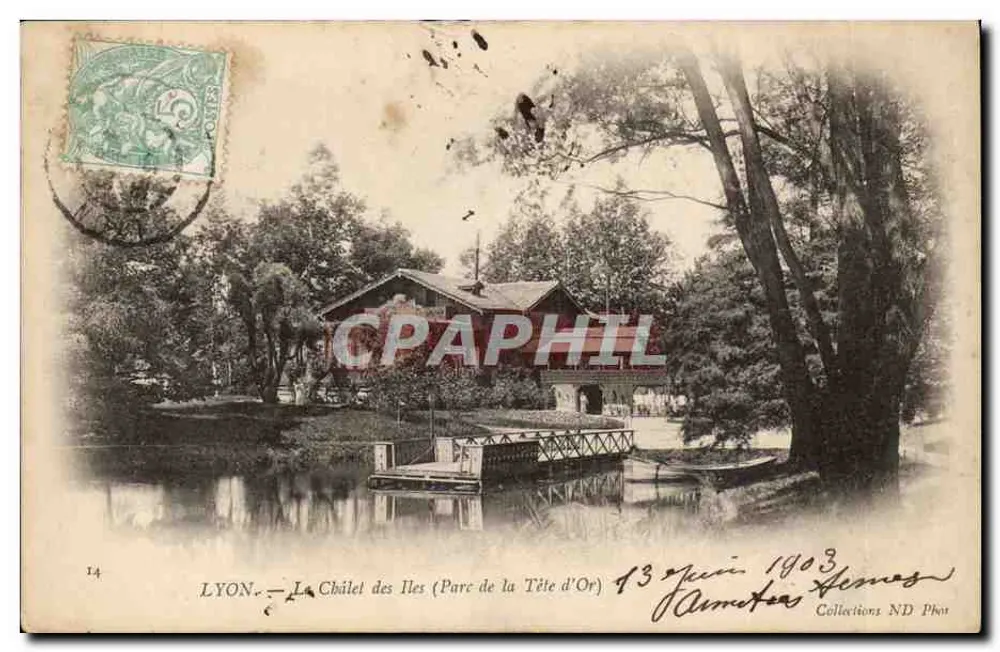 LYON — Das Chalet des Îles (Park der Tête d'Or) — Sammlung ND Phot - Vorderseite