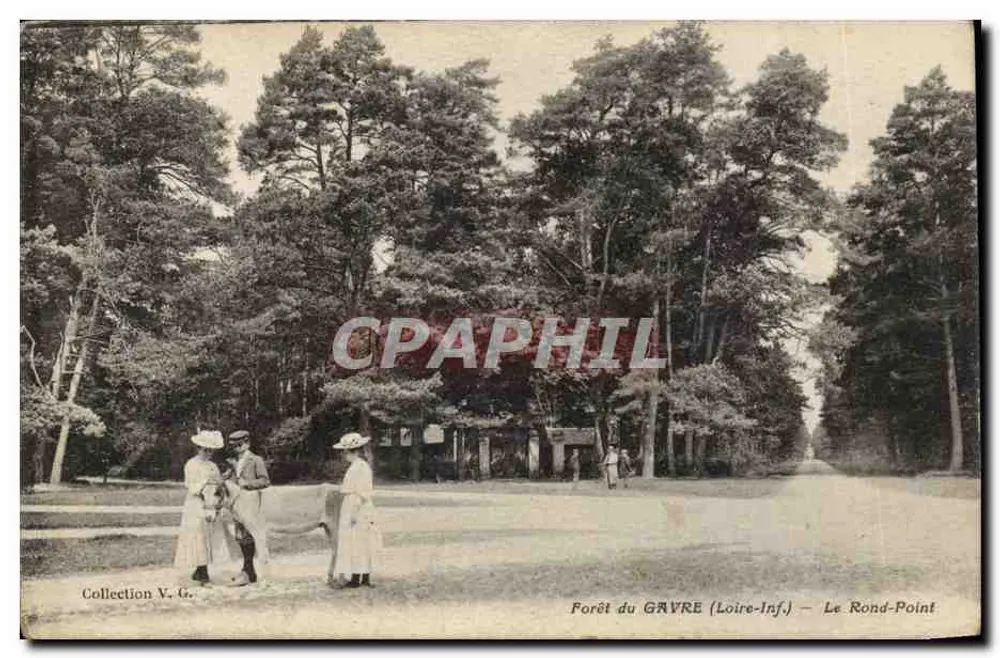 Floresta do Gavre (Loire-Inf.) — O Rond-Point — Coleção V. G. - Frente
