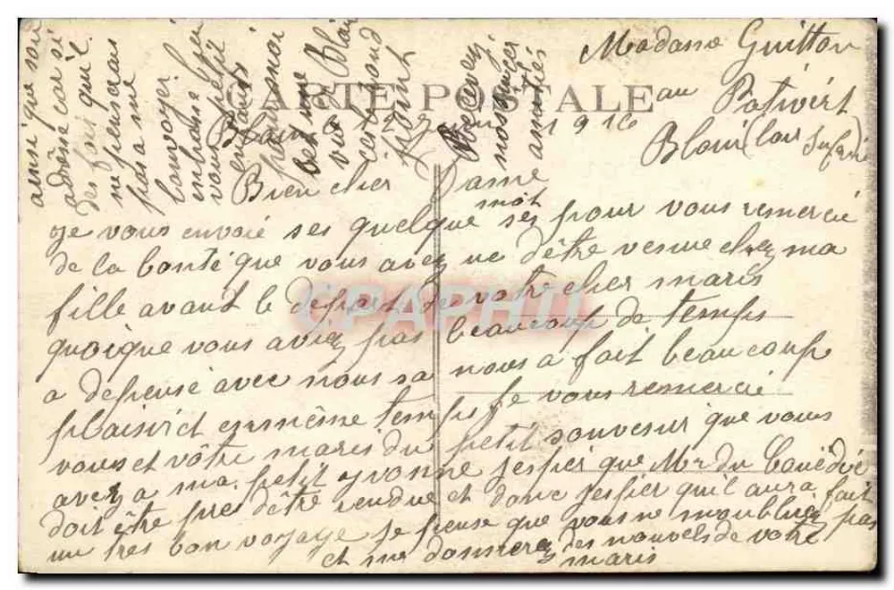 Floresta do Gavre (Loire-Inf.) — O Rond-Point — Coleção V. G. - Verso