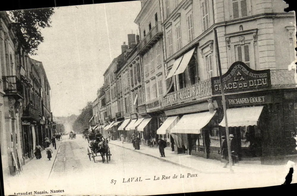 Nantes — Rue de la Paix — Éditeur Artaud et Nozaïs, n° 87 - Frente