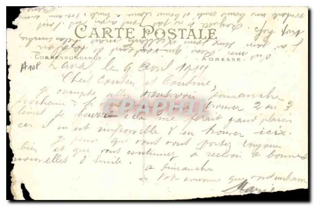 Nantes — Rue de la Paix — Éditeur Artaud et Nozaïs, n° 87 - Verso