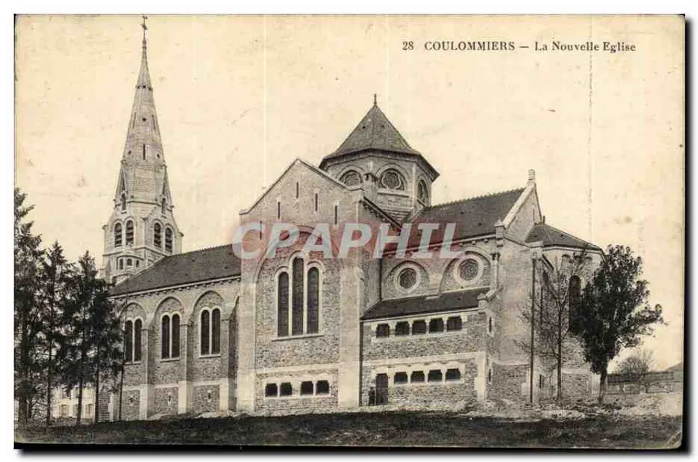 Coulommiers — Die Neue Kirche — CPHAPHIL - Vorderseite