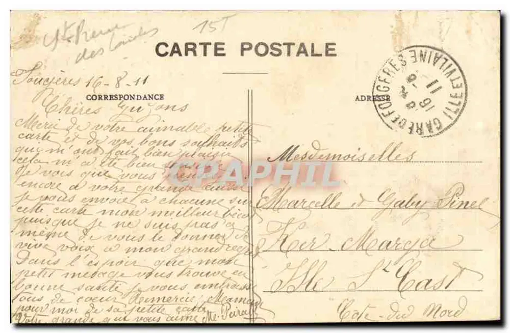 Vezin - Ein Eckchen des Sees — Umgebung von Fougères — Edition A. Fleury, in Luitré (Il-et-Y) - Rückseite