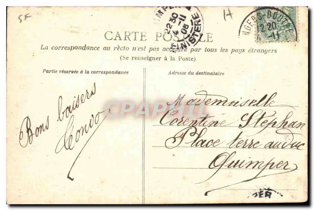 Angers — Igreja de Nossa Senhora — Coleção Louis Quartier - Verso