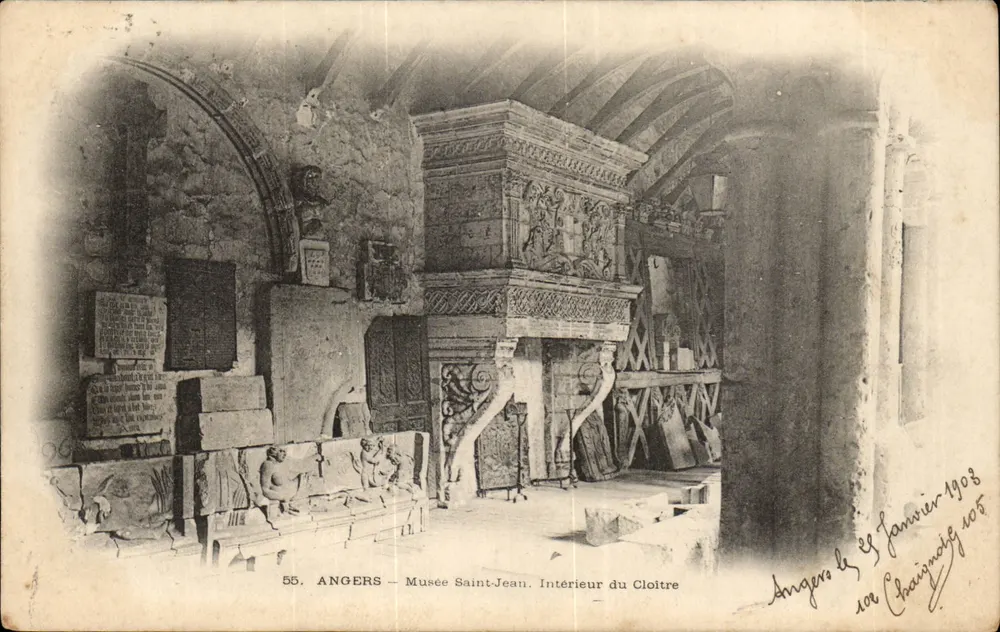Angers — Museu Saint-Jean. Interior do Claustro — Chaigneau, n°55 - Frente
