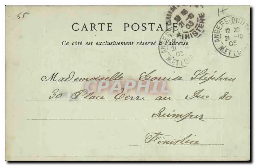 Angers — Museum der Fine Arts, die David-Galerie — Collections N.D. Phot. - Rückseite
