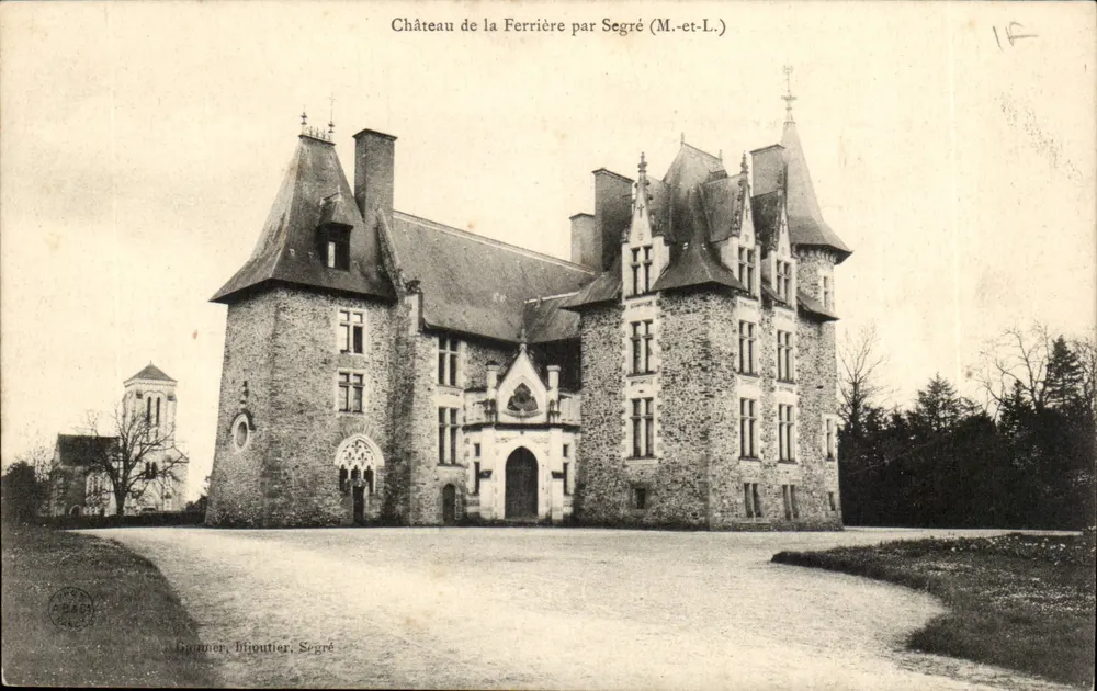 Zamek Ferrière — widok zamku — Gaumon, biżuteria, Segré - Awers