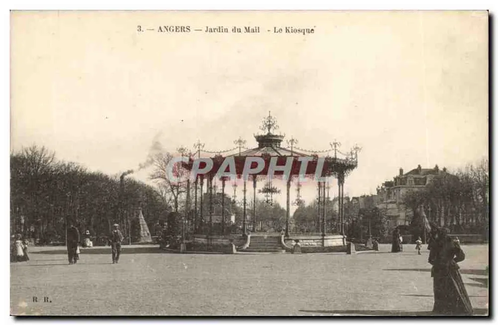 Angers — Ogród Mail — Kioszek - Awers