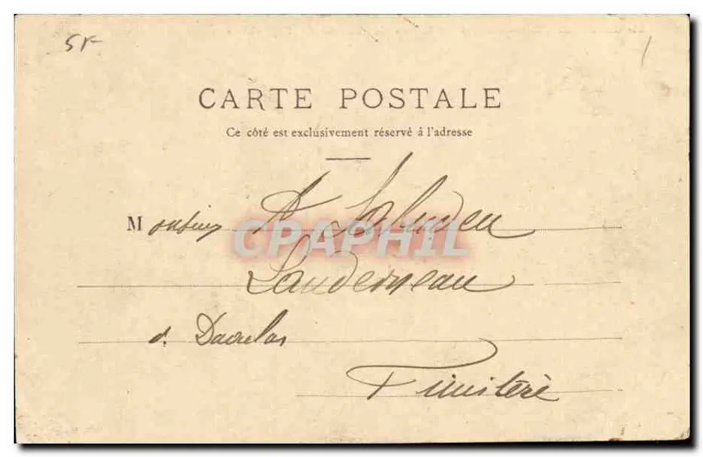 Champgœ (Maine-et-Loire) — Ruínas do Castelo de Barbe-Bleue — Coleção L. B. - Verso