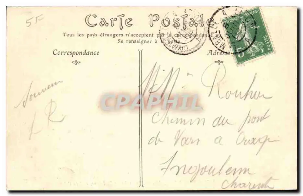 Mont-Saint-Michel — Blick vom Damm, Seite der Ankunft — Verlag VIO 03 - Rückseite