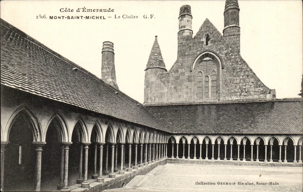 Mont-Saint-Michel — O Claustro — G.F. — Coleção Germain filho mais velho, Saint-Malo - Frente