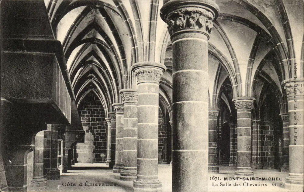 Die Rittersaal — Mont-Saint-Michel — G.F. — Nr. 1671 - Vorderseite
