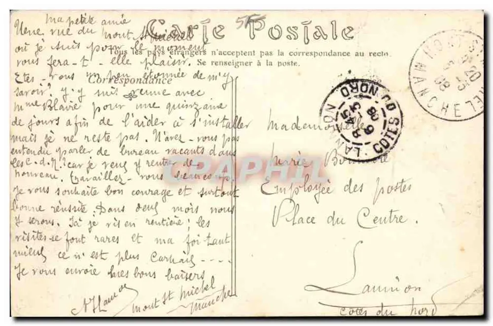Mont Saint-Michel — Südseite, Aufnahme vom Osten der Digue — ND-Rica - Rückseite