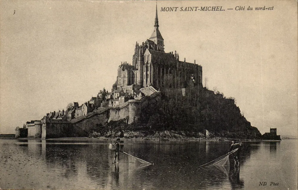 Mont Saint-Michel — Nordöstliche Seite — ND Phot - Vorderseite