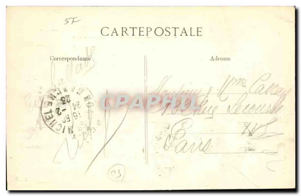 Mont Saint-Michel — Die Spitze des Berges in Richtung Digue — Kapelle Sainte-Aubert und Turm Gabriel — Verlag B.P.D. n°115 - Rückseite