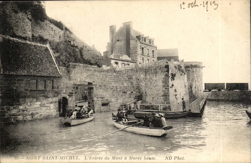 Mont Saint-Michel — Der Eingang zum Berg bei Flut — ND Phot. n°95 - Vorderseite