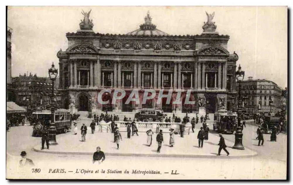 Paris — Das Opernhaus und die Metro-Station — LL. n° 780 - Vorderseite