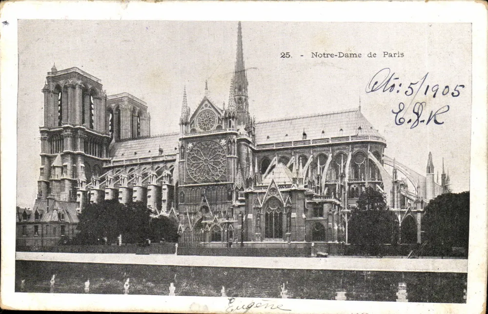 Notre-Dame de Paris — vista externa — Eugène, n°25 - Frente