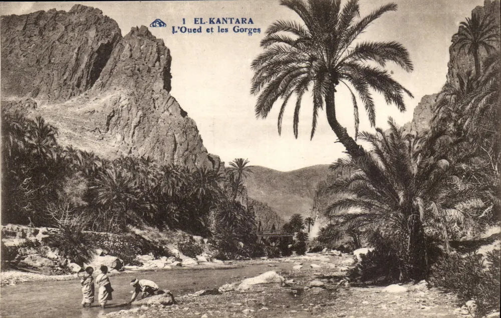 El Kantara — Der Oued und die Schluchten — Ch. Albacien, Stasboué - Vorderseite