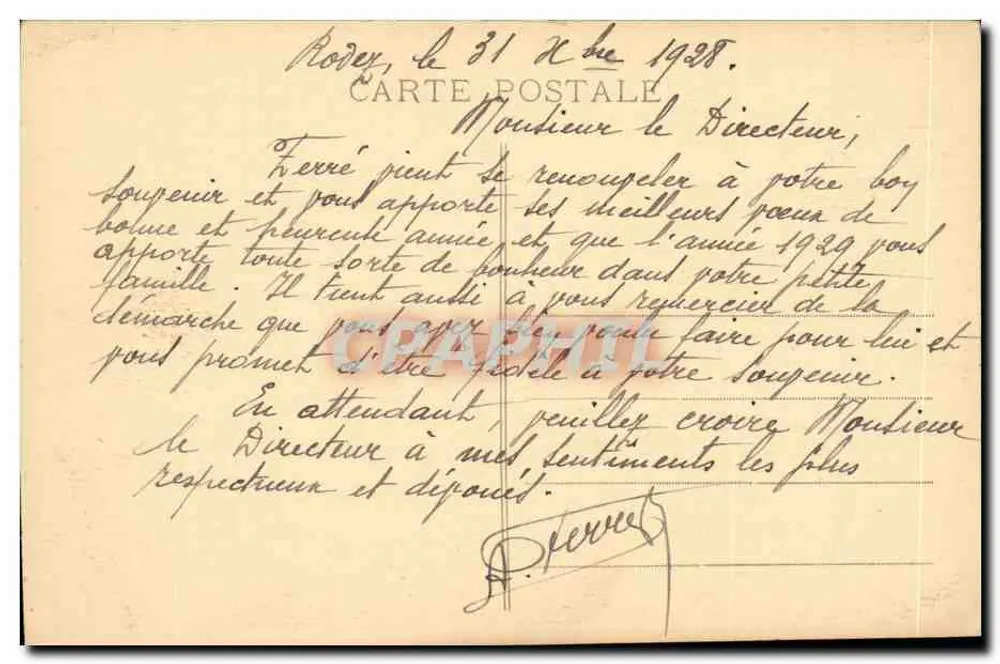Rodez — Kirche St-Cyrice und der Faubourg — Édit. des Damas de France - Rückseite