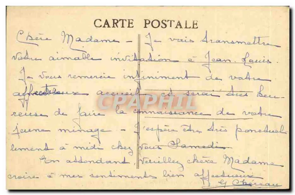 Château-Gaontier — Promenade des Platanes — P. Jacqueline Verlag - Rückseite