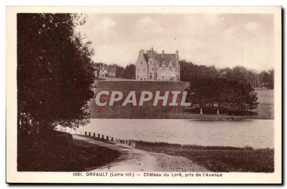 Orvault (Loire-Inf.) — Castelo do Loré, visto da Avenida - Frente