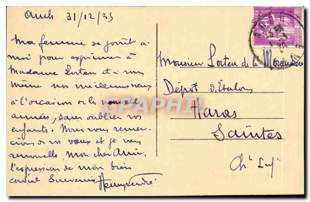 Auch — Avenue de Toulouse und Patte-d'Oie — Librairie Meragnon, Auch - Rückseite