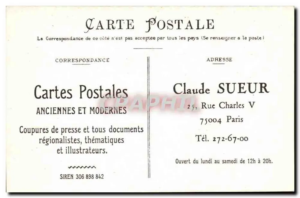 Conakry — Ansicht des Polizeipräsidiums — Claude Sueur - Rückseite