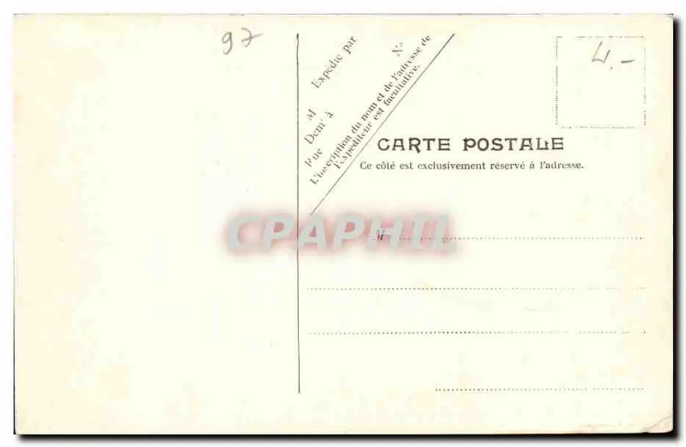 Sainte-Marie — Druidische Steine der Mousseaux — W.P. Paris Nr. 5 - Rückseite