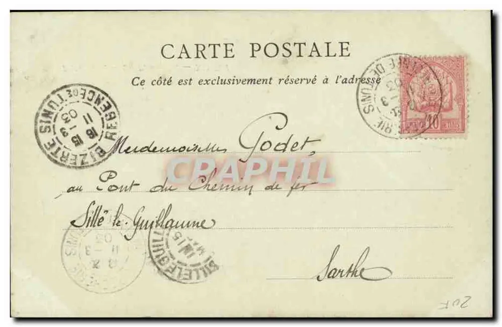Bizerte — Un palanchino — ND Phot - Verso