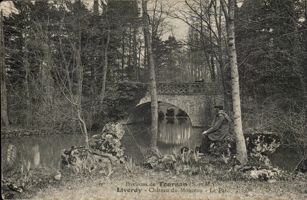 Umgebung von Tournan (S.-et-M.) — Schloss Monceau — Der Park — Verlag: A. Lépine, Tournan - Vorderseite