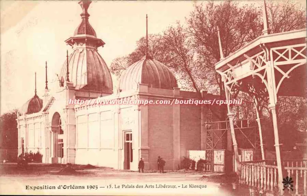 Exposition Orléans 1905 — 15. Das Palais der freien Künste - Der Kiosk - Vorderseite