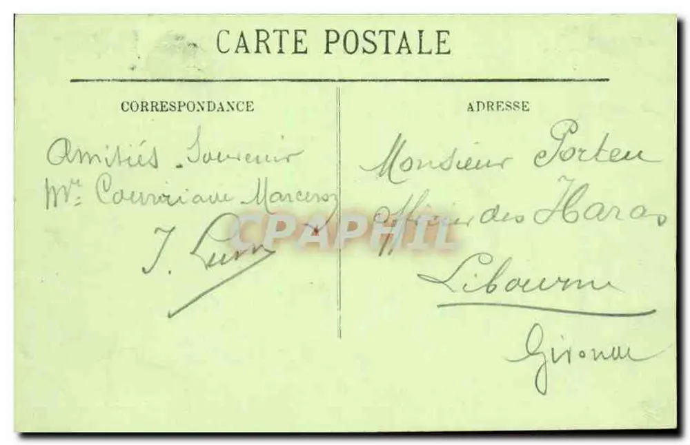 Clermont-Ferrand — A Praça de Jaude, Estátua de Desaix — LL n°122 - Verso