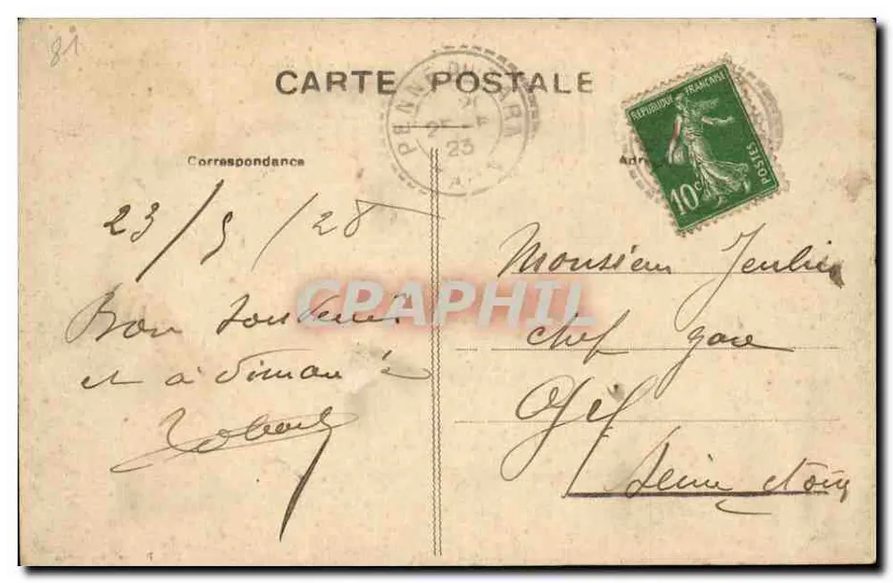 Penne - Vista geral (lado Norte) — cartão postal n°14 - Verso
