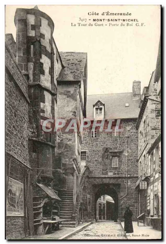 Mont-Saint-Michel — Die Warte und das Königstor — G.F. — Sammlung Germain 615, Saint-Malo - Vorderseite