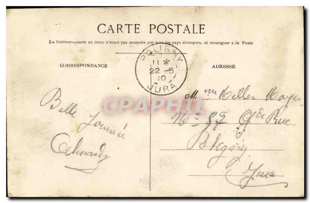 Virgem do Frontispício de N.-D. de Fourvière — Lyon — editor desconhecido, n° 42 - Verso