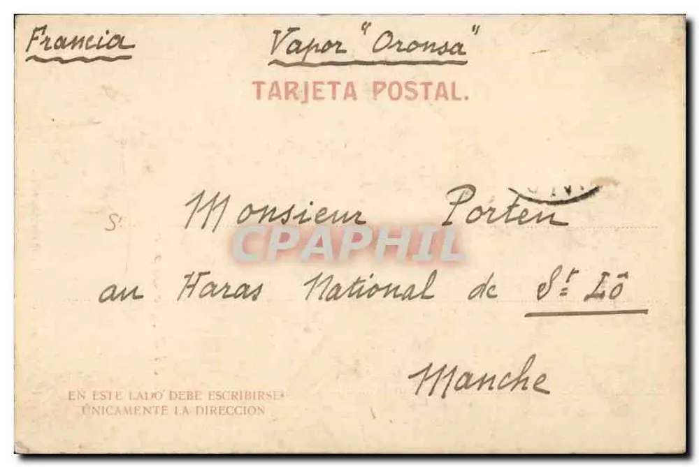 Mädchen des Cazique Quilpran — Chamarel, 23. Nov. 07 — Eigentum des Verlegers Carlos Brandt, Santiago, Nr. 119 - Rückseite