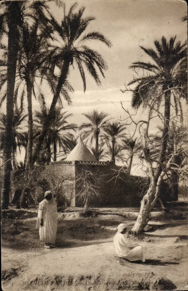 Marabu w oazie — SCÈNES ET TYPES, n°3 - Awers