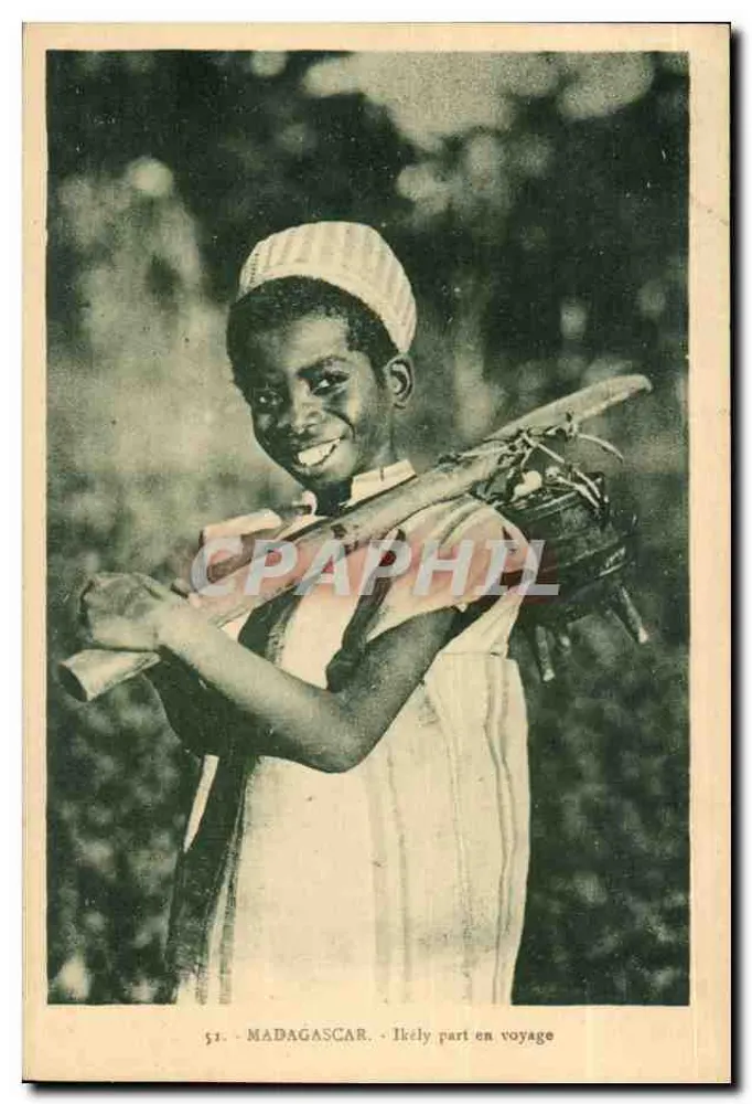 Madagascar — Niño que parte de viaje — Editor no identificado, n° 51 - Anverso