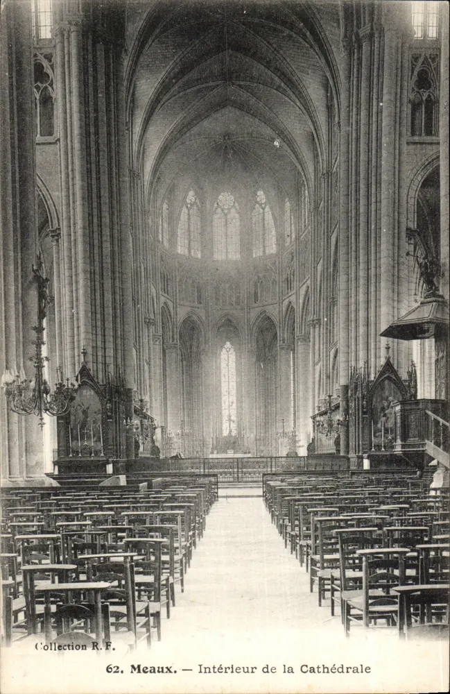 Meaux — Interior da Catedral — Coleção R.F. n°62 - Frente