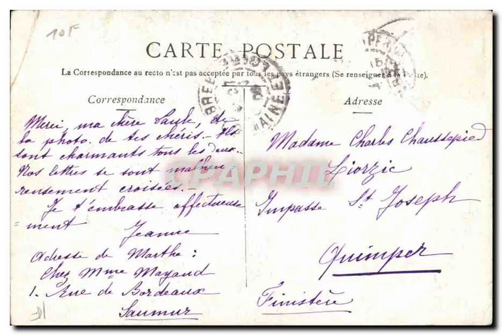 Angers — LA MAISON D'ADAM — Staback - Rückseite