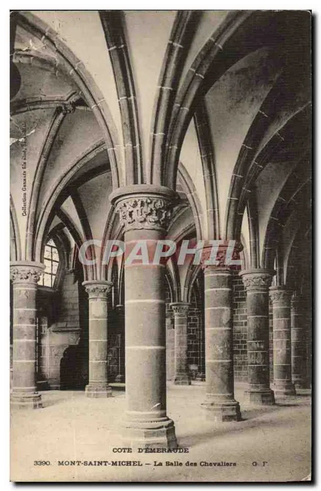 Mont-Saint-Michel — Die Halle der Ritter — G.F. n°3390 - Vorderseite