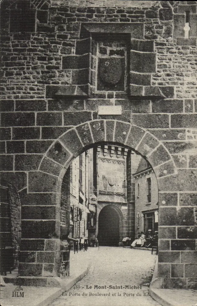 Mont-Saint-Michel — Die Pforte des Boulevards und die Pforte des Königs — HL M - Vorderseite