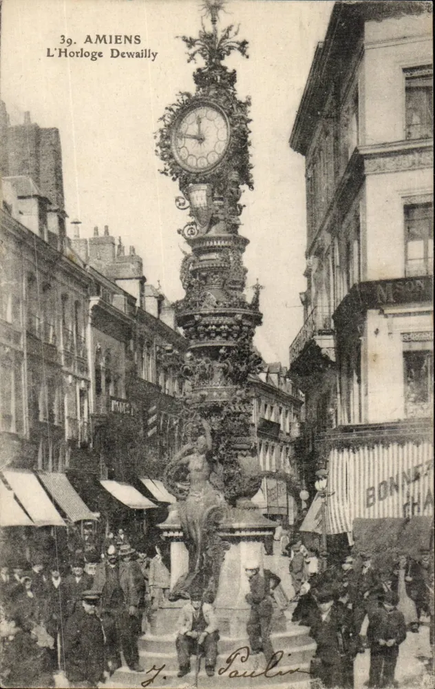 Amiens — A Relógio Dewailly — editor Y. Paulin, n°39 - Frente