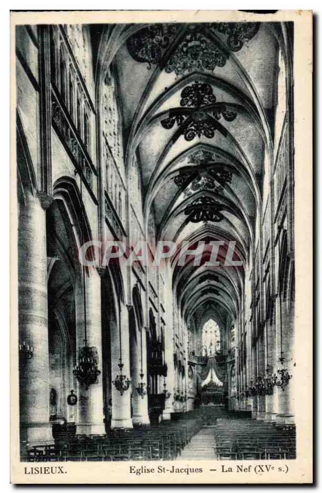 Lisieux — Igreja de São Jacó — A Nave (século XV) - Frente