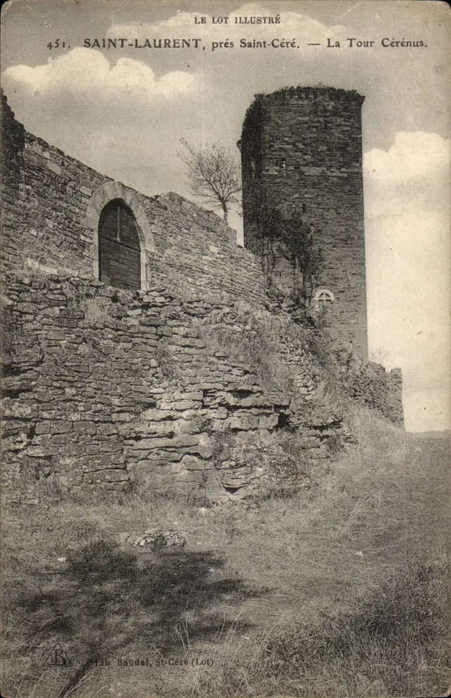 Saint-Laurent, nahe Saint-Céré — La Tour Cérénus — LE LOT ILLUSTRÉ, n°451 - Vorderseite