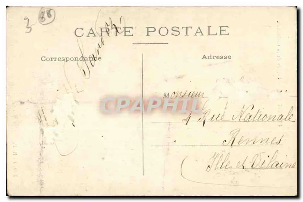 Poitiers — Fachada da Catedral — Edit. P. R. P. - Verso