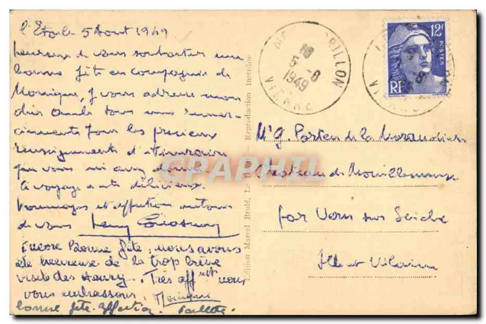 Le Dorat (Haute-Vienne) — Lado Leste — Editor Marcel Brûlé - Verso