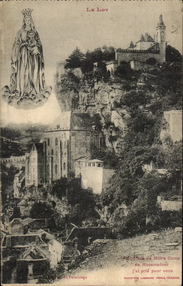 Notre-Dame de Rocamadour — Pilgerreise — Phototype Labouche Frères, Toulouse - Vorderseite